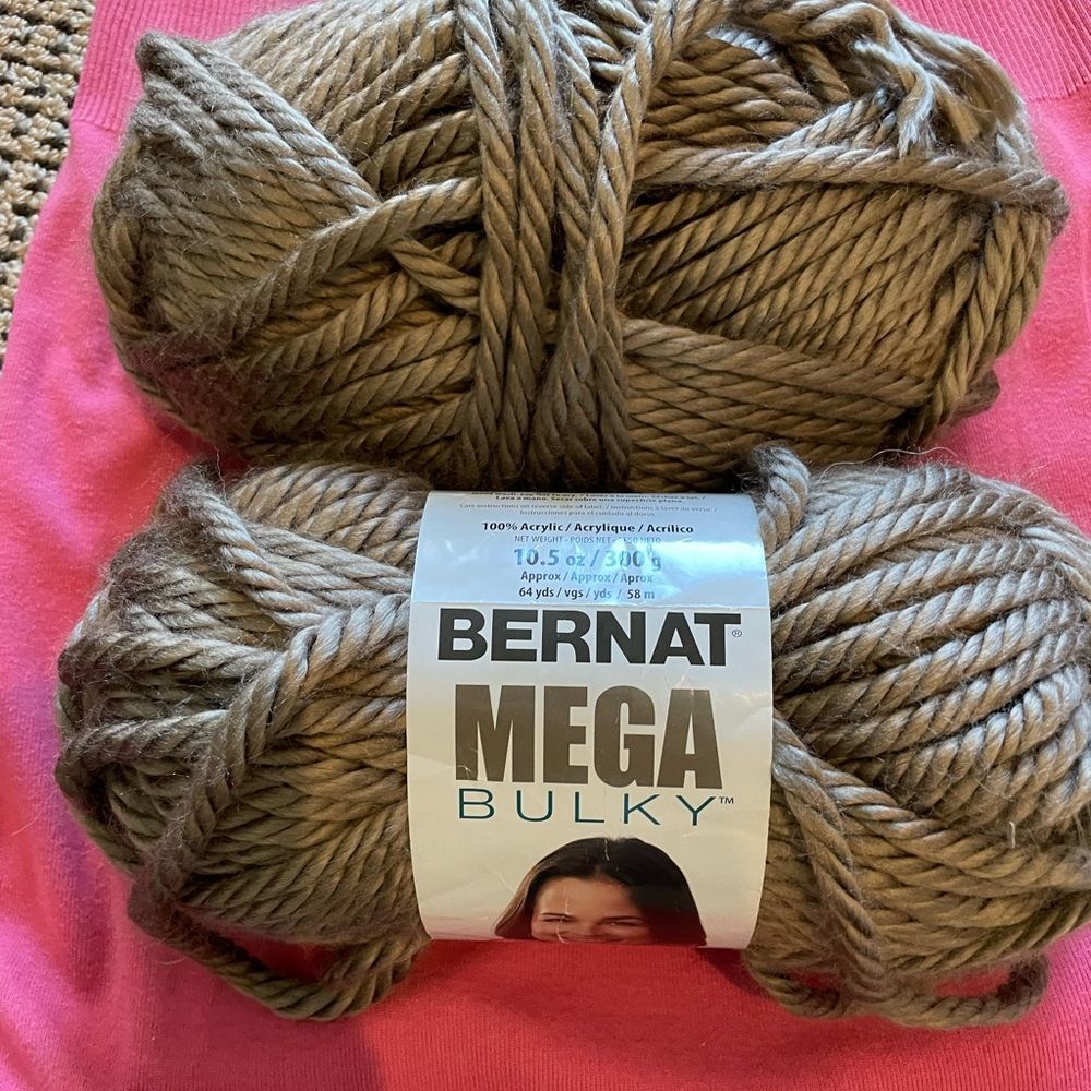 Lot of 2 Bernat Mega Bulky Yarn Gorgeous color